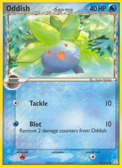Kaart Oddish δ