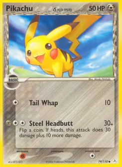 Kaart Pikachu δ