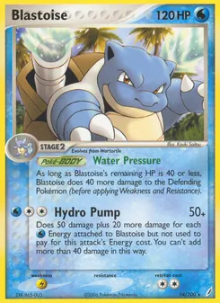 Kaart Blastoise