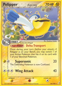 Kaart Pelipper δ