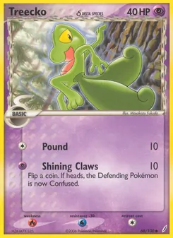 Kaart Treecko δ