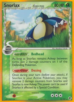 Kaart Snorlax δ