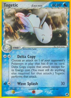 Kaart Togetic δ