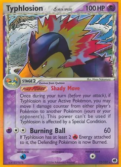 Kaart Typhlosion δ
