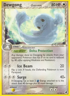 Kaart Dewgong δ