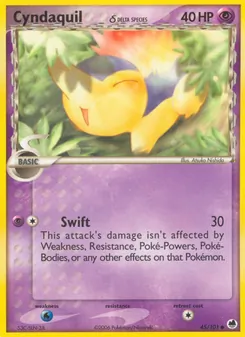 Kaart Cyndaquil δ