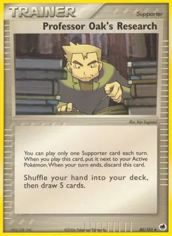 Kaart Professor Oak's Research