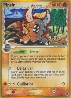 Kaart Pinsir δ