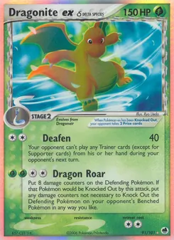 Kaart Dragonite ex δ