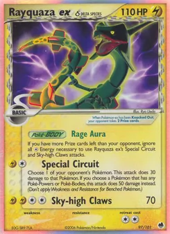 Kaart Rayquaza ex δ