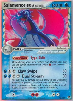 Kaart Salamence ex δ