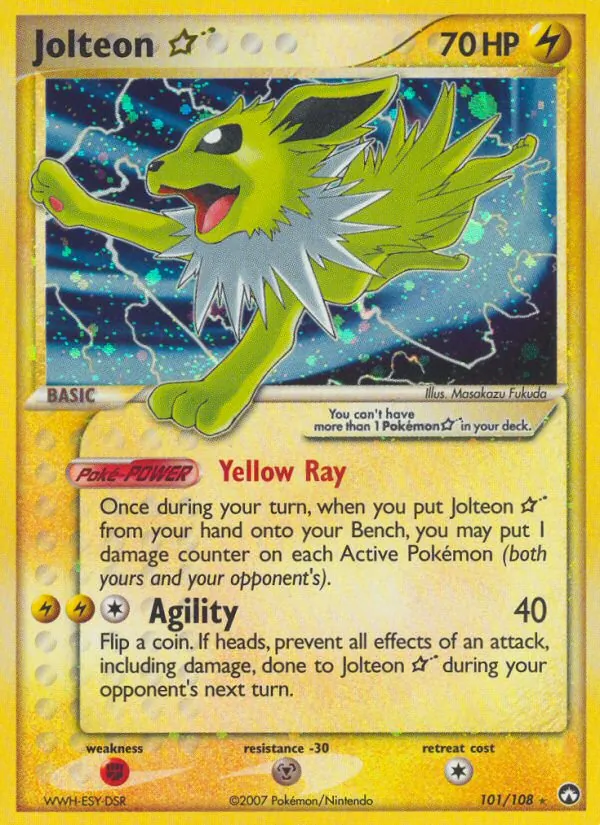 Pokémon card Jolteon ☆