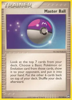 Kaart Master Ball
