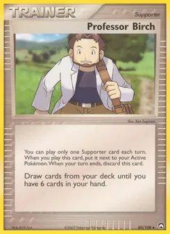 Kaart Professor Birch