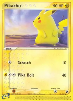 Kaart Pikachu