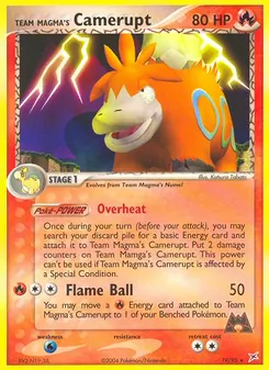 Kaart Team Magma's Camerupt