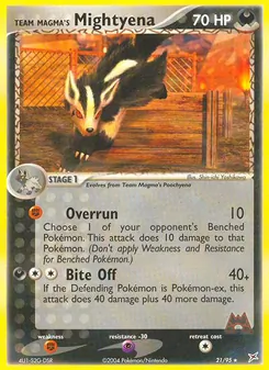 Kaart Team Magma's Mightyena