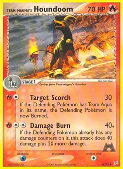Kaart Team Magma's Houndoom