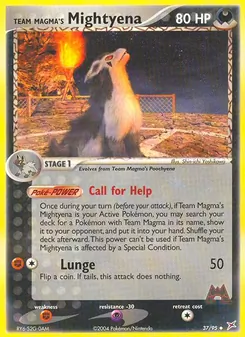 Kaart Team Magma's Mightyena
