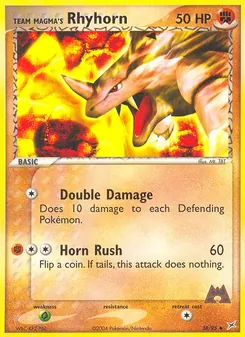 Kaart Team Magma's Rhyhorn