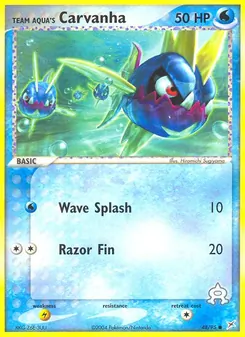 Kaart Team Aqua's Carvanha