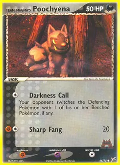 Kaart Team Magma's Poochyena