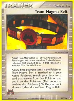 Kaart Team Magma Belt