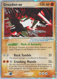 Kaart Groudon ex