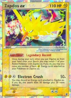 Kaart Zapdos ex