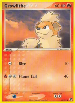 Kaart Growlithe