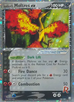 Kaart Rocket's Moltres ex