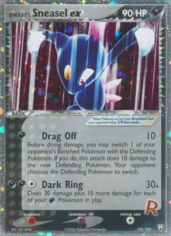 Kaart Rocket's Sneasel ex