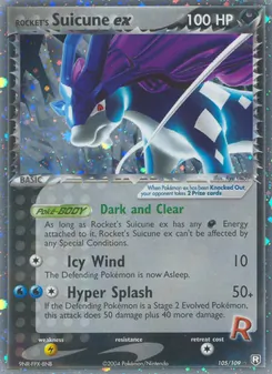 Kaart Rocket's Suicune ex