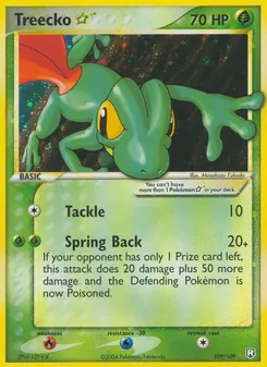 Kaart Treecko ☆