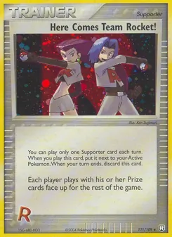 Kaart Here Comes Team Rocket!