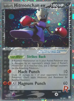Kaart Rocket's Hitmonchan ex