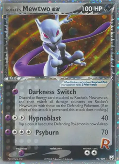 Kaart Rocket's Mewtwo ex