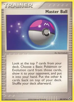 Kaart Master Ball