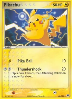 Kaart Pikachu