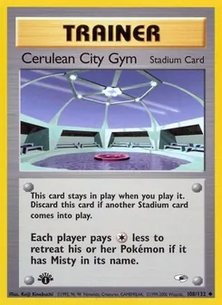 Kaart Cerulean City Gym