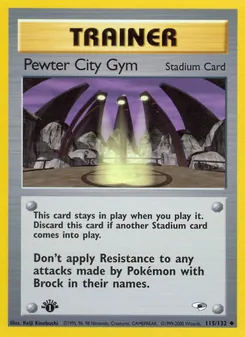 Kaart Pewter City Gym