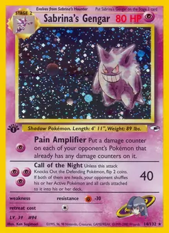 Kaart Sabrina's Gengar