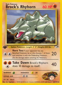 Kaart Brock's Rhyhorn