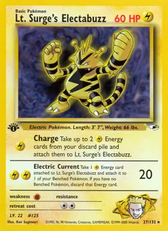 Kaart Lt. Surge's Electabuzz