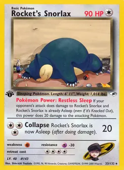 Kaart Rocket's Snorlax