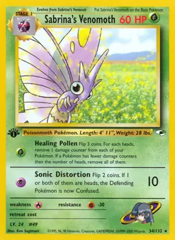 Kaart Sabrina's Venomoth
