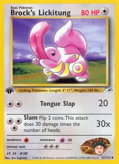 Kaart Brock's Lickitung