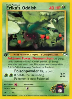 Kaart Erika's Oddish