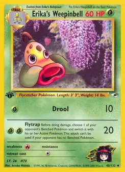 Kaart Erika's Weepinbell
