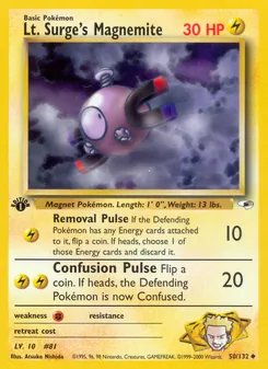 Kaart Lt. Surge's Magnemite